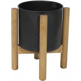 Декоративное кашпо Metallo nero DP87149 BonaDi