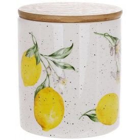 Скляна банка BonaDi Juicy lemons 650 мл Різнокольоровий DP231544