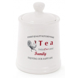 Банка Bona керамическая Toskana Family TEA 650 мл для хранения сыпучих продуктов DP37760