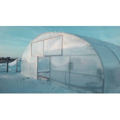 Теплица под ключ "Округлая 10х30" размером 10х30х4.3 м Николаев