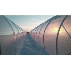 Теплица под ключ "Округлая 10х30" размером 10х30х4.3 м Николаев