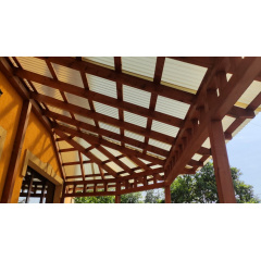 Поликарбонат профилированный TOPLIGHT GR 76/18 UV2 0.9мм бронза микропризмы Харьков