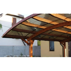 Поликарбонат профилированный TOPLIGHT GR 76/18 UV2 0.9мм бронза микропризмы Харьков