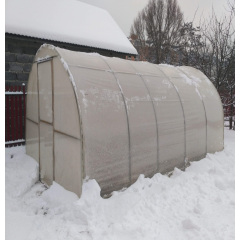 Теплица "Косичка" 2 х 8 м (труба оцинкованая 20х20), полный комплект "Стандарт", пленка UV-6, 150 мкм. Днепр