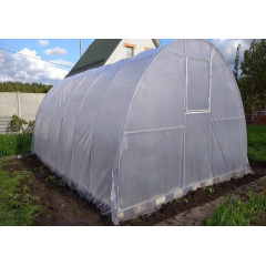Теплица "Косичка" 2 х 8 м (труба оцинкованая 20х20), полный комплект "Премиум", пленка UV-6, 150 мкм. Днепр