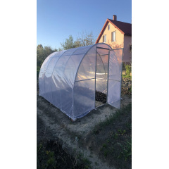 Теплица "Косичка" 2 х 8 м (труба оцинкованая 20х20), полный комплект "Премиум", пленка UV-6, 150 мкм. Днепр
