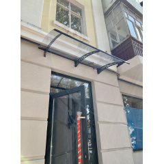 Готовый навес из поликарбоната над входом Dash'Ok 2,05х1 м Хайтек Молочанск