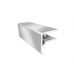 Алюмінієвий торцевий F-подібний профіль 6 мм довжина 2.1 м Березне