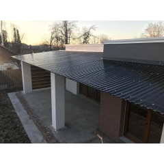 Поликарбонат профилированный TOPLIGHT GR 76/18 UV10.8мм бронза Київ