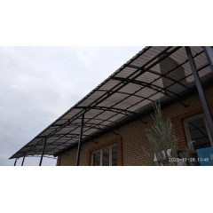 Поликарбонат профилированный TOPLIGHT GR 76/18 UV2 0.9мм бронза микропризм Тернополь