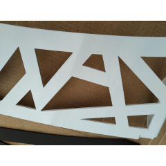 Металевий збірний навіс (козирок) над дверима Dash`Ok 4,05x1.5 м Hi-tech, білий, мон 4 мм, прозорий Київ