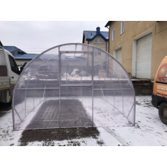 Теплиця "Світлиця-4" 3х4х2м, труба 20х20х1мм з плівкою 150 мкм і зигзаг профілем Буча