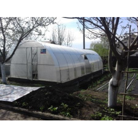 Теплица с поликарбонатом "Косица" 4х12 м. из оцинкованной трубы 20х20 мм. Поликарбонат тепличный 4 мм.