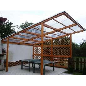 Поликарбонат профилированный TOPLIGHT GR 76/18 UV2 0.9мм прозрачный микропризм