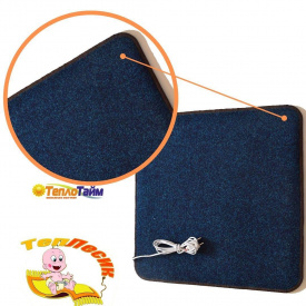 Коврик ТепЛесик ковролін 80х55 см Синий