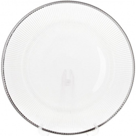 Блюдо 33 см стекло серебряный ободок DP91225 BonaDi