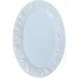 Блюдо Bona сервировочное Ceramic Морской Бриз 34.4х24см голубая керамика овальное DP40939