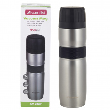 Термос из нержавеющей стали Kamille 950 ml KL226315 Серый