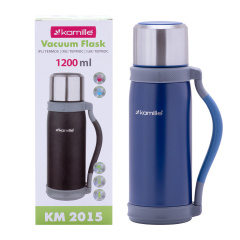 Термос из нержавеющей стали blue 1.2л KL225813 Kamille Самбір