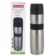 Термос из нержавеющей стали Kamille 950 ml KL226315 Серый Запоріжжя
