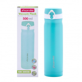 Термос-бутылка из нержавеющей стали blue 500ml KL224962 Kamille
