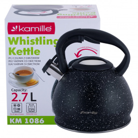 Чайник 2,7л из нержавеющей стали со свистком KL226100 Kamille