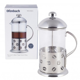 Заварник френчпресс нержавеющая сталь 600ml для чая и кофе KL226212 Kamille