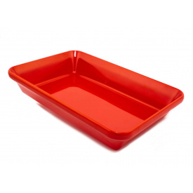 Блюдо для выкладки продуктов One Chef из меламина 30×19,5×5,5 см Красное