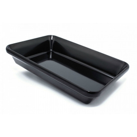 Блюдо для выкладки продуктов из меламина One Chef 30×19,5×5,5 см Черное