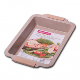 Форма для запекания Kamille бежевый мрамор 40.5x27x6 см из углеродистой стали KL226082