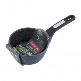 Кухонный ковш из алюминия с покрытием black marble без крышки 1.2л KL225741 Kamille