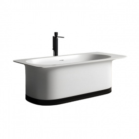 Ванна отдельностоящая WGT Water Stone LINEA 1800x818 прямоугольная, белая (с покрытием MIRASOFT)