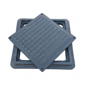 Люк канализационный Воюс 740х740 мм 1т Черный