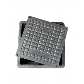 Люк канализационный Воюс 740х740 мм 12.5 т Черный