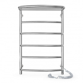 Полотенцесушитель электрический Laris Еврофлеш ЧФ6 800х500 вертикальный, хром (73207779)