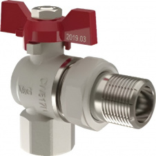 Шаровой кран V&amp;G Optima 1/2" ВН угловой, латунь (VG-104401)
