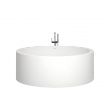 Ванна отдельностоящая WGT Water Stone LUNA 2000x2000 круглая, белая глянцевая