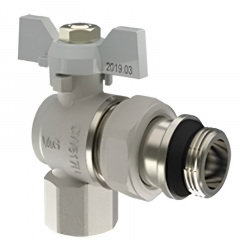 Шаровой кран V&amp;G Optima 1/2" ВН угловой, латунь (VG-104501) Винница