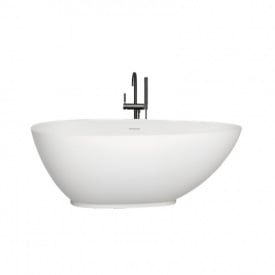 Ванна отдельностоящая WGT Water Stone ONDA 1600x770 овальная, белая глянцевая