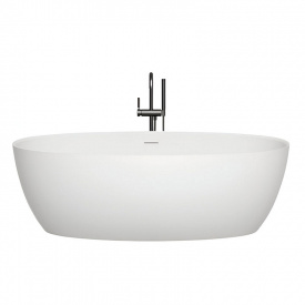 Ванна отдельностоящая WGT Water Stone OLIVIA 1600x700 овальная, белая (с покрытием MIRASOFT)