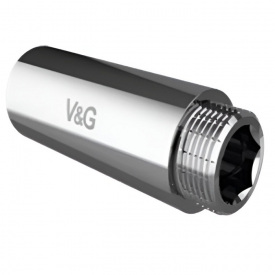 Удлинитель латунный V&amp;G 1/2" ВН 30 мм хромированный (VG-210105)