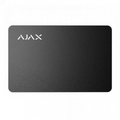 Защищенная бесконтактная карта Ajax Pass black (комплект 10 шт.) для клавиатуры KeyPad Plus Житомир