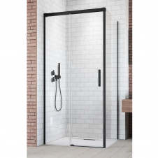 Фронтальна частина душової кабіни Radaway Idea Black KDJ 100L 1000x2005 чорний/прозоре