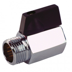 Кран шаровой FADO Mini 1/2" НВ прямой, латунь (KM02) Хмельницький