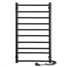 Полотенцесушитель электрический Laris Комфорт ЧФЧ10 900х500 вертикальный, черный матовый (73207639)