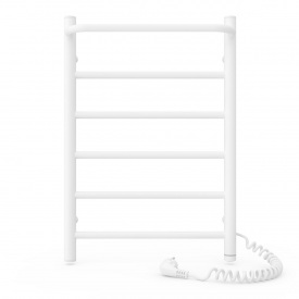 Полотенцесушитель электрический Laris Прайм ЧФ6 600х400 вертикальный, белый глянец (75201024)