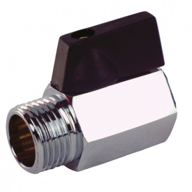 Кран шаровой FADO Mini 1/2" НВ прямой, латунь (KM02)