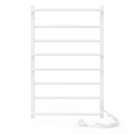 Полотенцесушитель электрический Laris Комфорт ЧФ8 800х500 вертикальный, белый глянец (77700095)