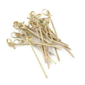 Бамбукова шпажка Вузол One Chef 120 мм 100 шт Бежевий (806070)