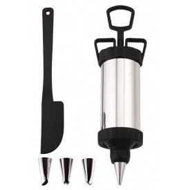 Шприц кондитерський поршневий з 4 насадками і ножем Empire DP38573